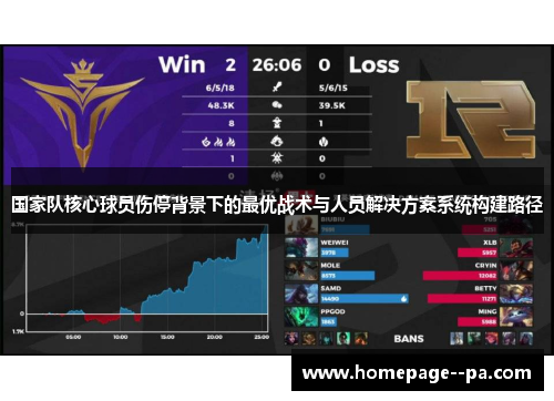 国家队核心球员伤停背景下的最优战术与人员解决方案系统构建路径